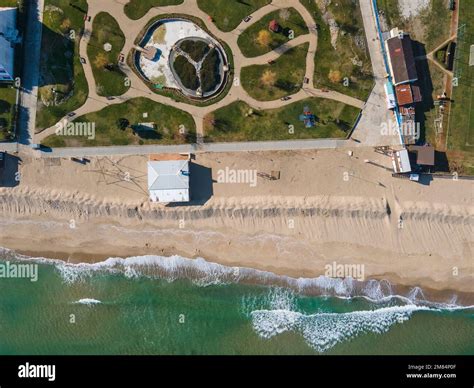 Amazing Aerial view of town of Obzor, Burgas Region, Bulgaria Stock Photo - Alamy