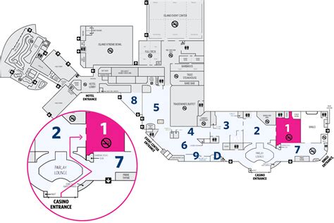 Treasure Island Las Vegas Hotel Map Bus Stop 3300 S. Las Vegas Blvd.
