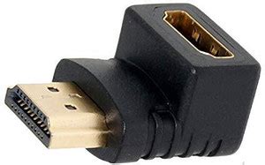 The Black Store TV-out Cable 4K HDMI Coupler Male to Female Port Right ...