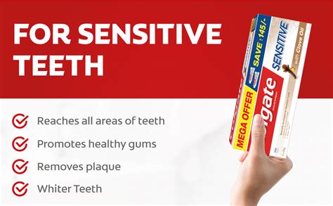 Buy Colgate Sensitive Toothpaste with Clove Oil, for Sensitivity Relief ...