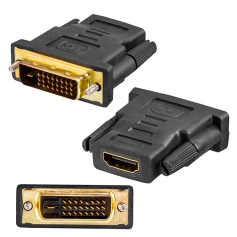 DVI Adapter HDMI Buchse auf DVI-D 24+1 Stecker, 4,90