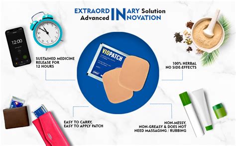 Viopatch Back Pain Relief Patch XL - Pack of 5 Extra Large Patches ...