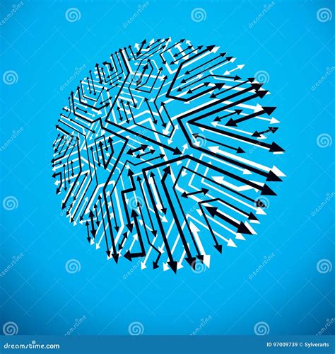 Diseño De La CPU De La Tecnología Del Vector Con Esquema Circular Del ...