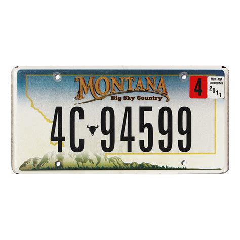 2011 Montana License Plate #4C94599 | Top Quality Old Plates