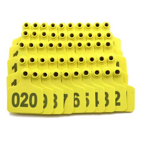 M.Z.A Cattle Ear Tags Numbered Ear Tags for Sheep Cows Goats Pigs ...