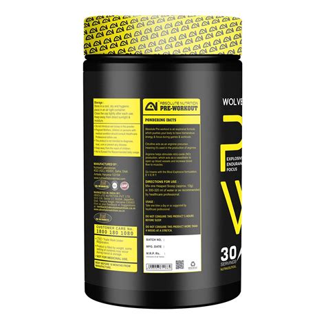 Absolute Nutrition Wolverine Pre Workout - NUTRABAY™