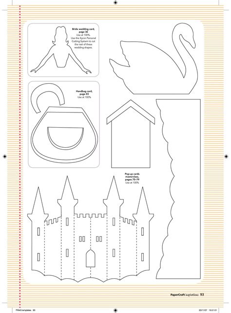 Free Paper Craft Templates, Cut Out The Separate Parts Of The Craft.