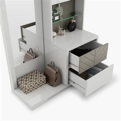 Buy Helios Alaska Dresser Mirror with Drawer - White from Helios by ...