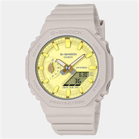Casio G-Shock Women Quartz Yellow Dial Analog-Digital Resin Watch G1499 ...