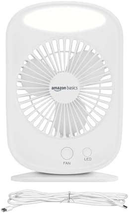 EcoLink Comfy Rechargeable Emergency Portable USB Fan with Light ...