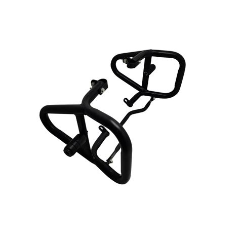 Cross Crash Guard with Delrin Sliders(Round) for Jawa 42, Jawa Perak ...