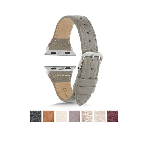 Apple Watch Band Woman, Slim Leather, Designer, 38mm, 40mm, 41mm, 42mm ...