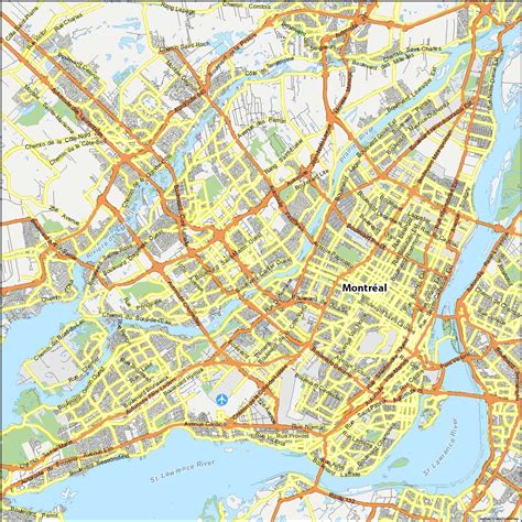Map of Montreal, Quebec - GIS Geography