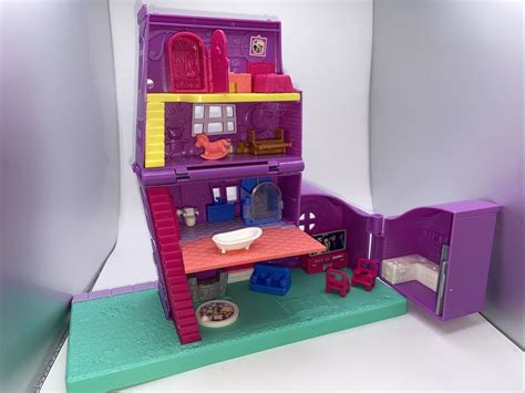 POLLY POCKET Pollyville Pocket House La Maison w/ Accessories Mattel ...