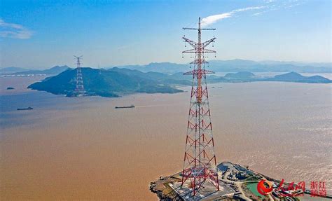 世界最高输电铁塔在浙江舟山竣工_联网