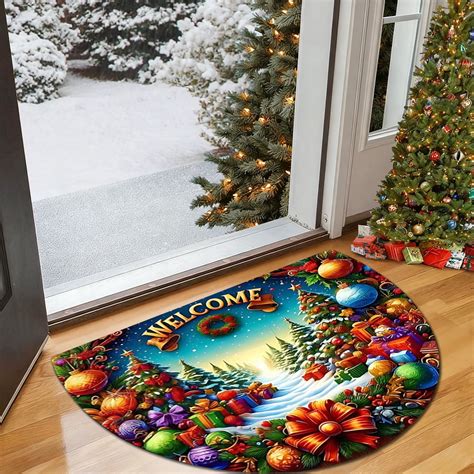 Christmas Holiday Door Mat
