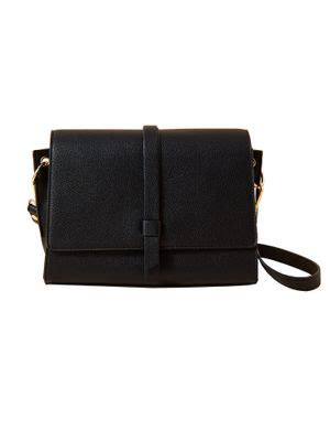 Buy Accessorize London Women's Faux Leather Black Large Strap Detail ...