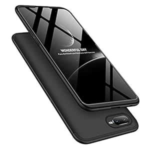 TecKraft Full Body Protection Back Case for Oppo Realme C1 (360 Black ...