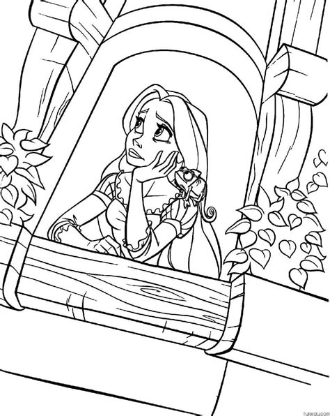 Rapunzel Colouring In Pages