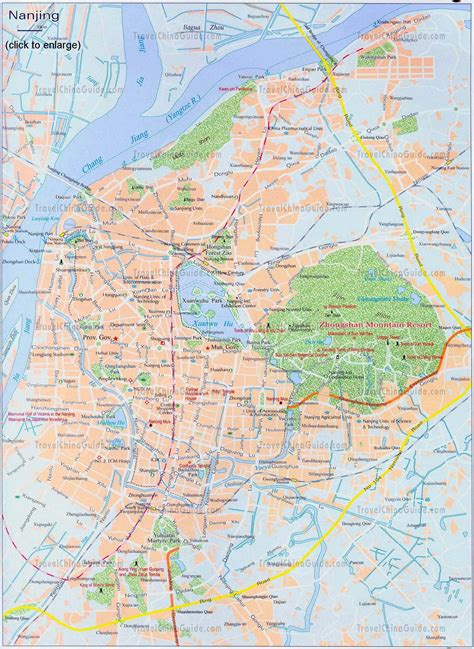 Nanjing China Map Including