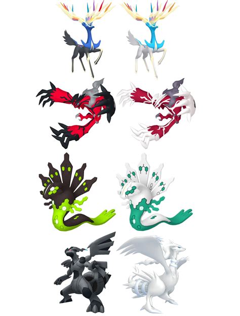 Shiny Legendary Pokemon X And Y
