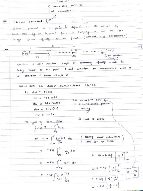 Image result for Electrostatic Potential and Capacitance Notes