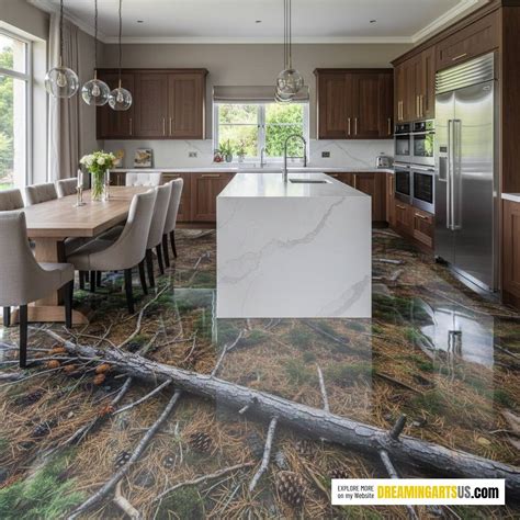 Pine Tree Epoxy Flooring: Elevate Your Kitchen with Realistic Depth