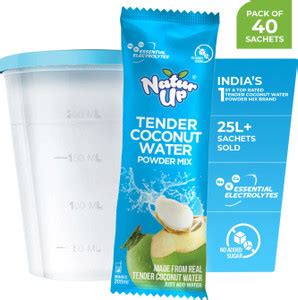 Naturup Tender Coconut Water Powder Mix Sachets | Nariyal Pani | No ...