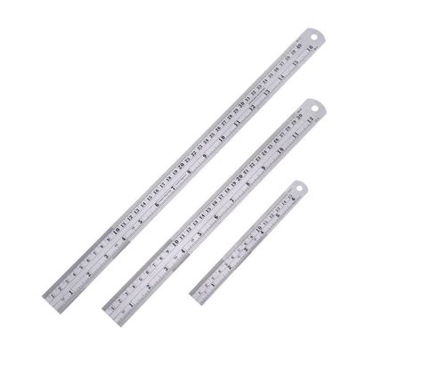 Buy WINSHEA Stainless Steel Ruler Kit with Conversion Table, Metal ...
