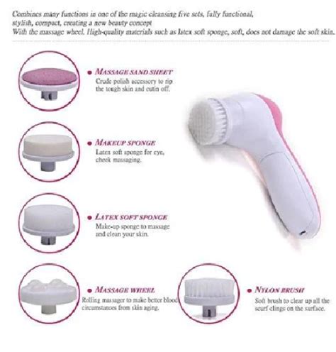 5-IN-1 SMOOTHING BODY & FACIAL MASSAGER (PINK)