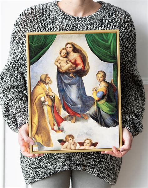 Sistine Madonna Canvas, Sistine Madonna Reproduction, Sistine Madonna ...