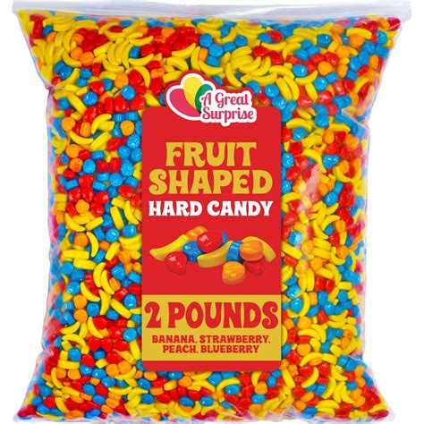 Fruit Shaped Candies - 2 Pounds - Unwrapped Gumball Machine Refills ...