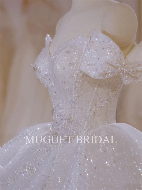 Luxury Sparkly Princess Wedding Dress - Ball Gown - Beadings - Swarovski Crystals - off the ...