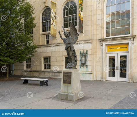 Thomas Wolfe Memorial Angel Outside the Asheville Museum in the Pack ...