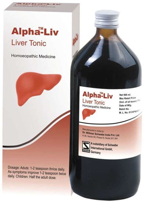 Dr.Willmar Schwabe India Alpha - Liv Syrup Price in India - Buy Dr ...