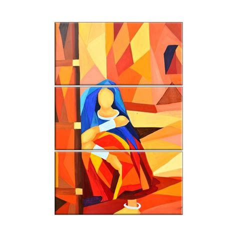 NISH! Rajasthani Art Printed Picture Highlighter Tile Mural Backsplash ...