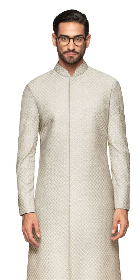 Esfahan Off White Sherwani – herringbonesui