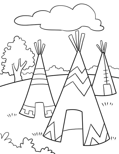 Indigenous Peoples Day Coloring Pages for Kids