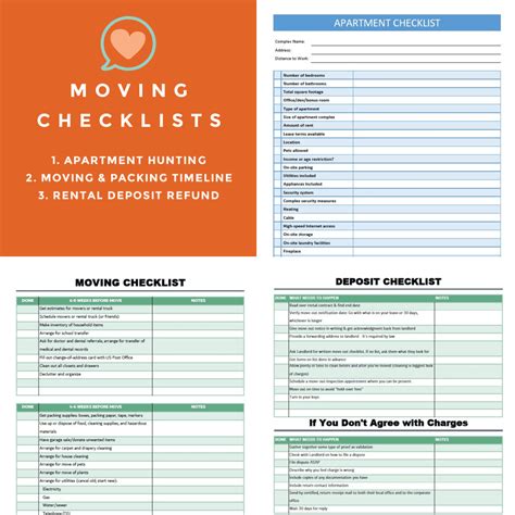 Moving Checklist Printable - Free coloring pages to print