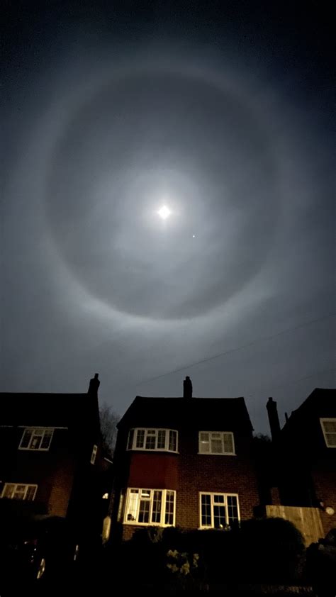 Delight as residents capture ‘halo’ around moon in 'unbelievable moment ...