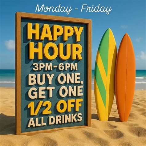 Happy Hour (Weekdays at the LBH Bar & Grill), 405 E Broadway, Long ...