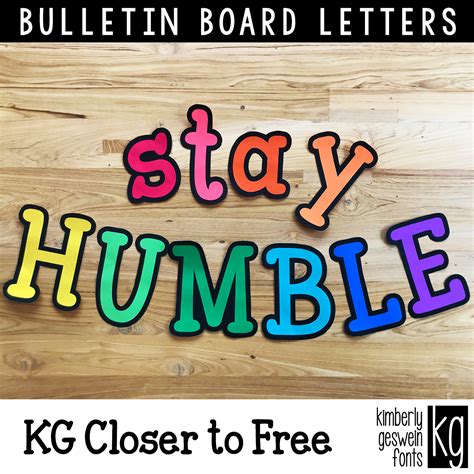 Free Bulletin Board Letters Printable