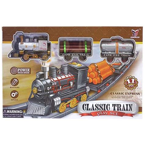 YeeHaw Kid's Classic Electric Train Set with Engine, 2 Locomotives and ...