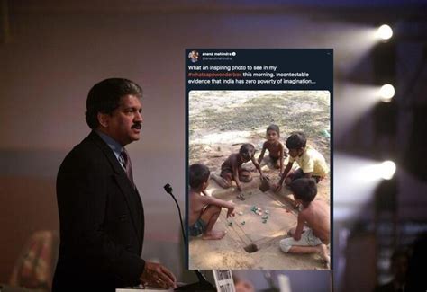 India has zero poverty of imagination: Mahindra on mud carrom board pic