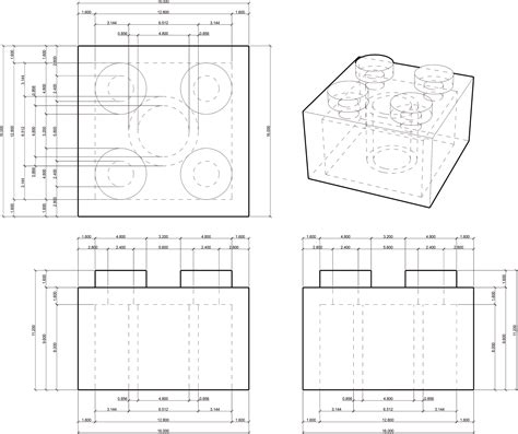 🧱 LEGO Brick 2X2・Free STL File for 3D printing・Cults