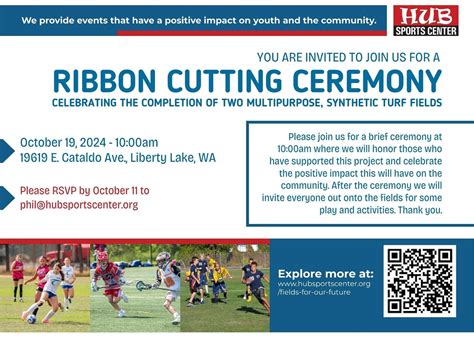 HUB Sports Center Fields – Ribbon Cutting – Hub Sports Center