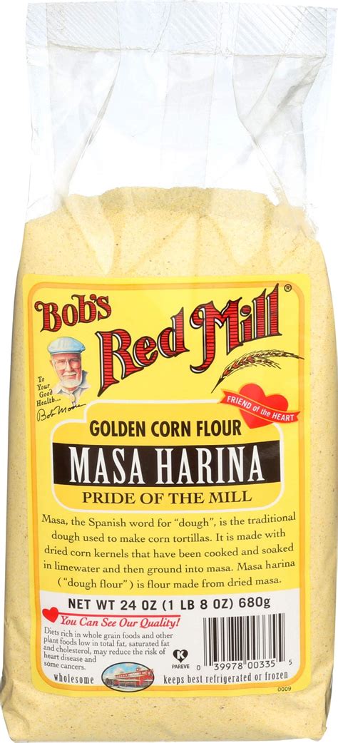 Amazon.com : Bob's Red Mill Organic Masa Harina Corn Flour, 24-ounce ...