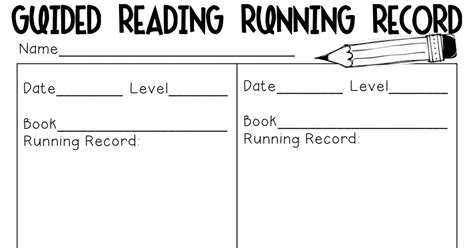 Image result for Running Record Example Guided Reading