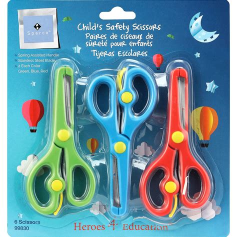 Sparco Child's Safety Scissors Set, 6 / Pack (Quantity) - Walmart.com ...