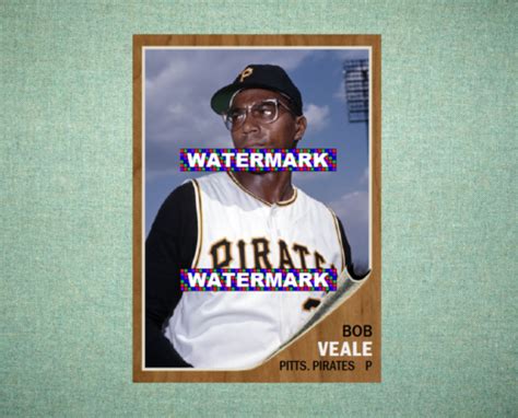 Buy Bob Veale Pittsburgh Pirates 1962 Style Custom Baseball Art Card ...
